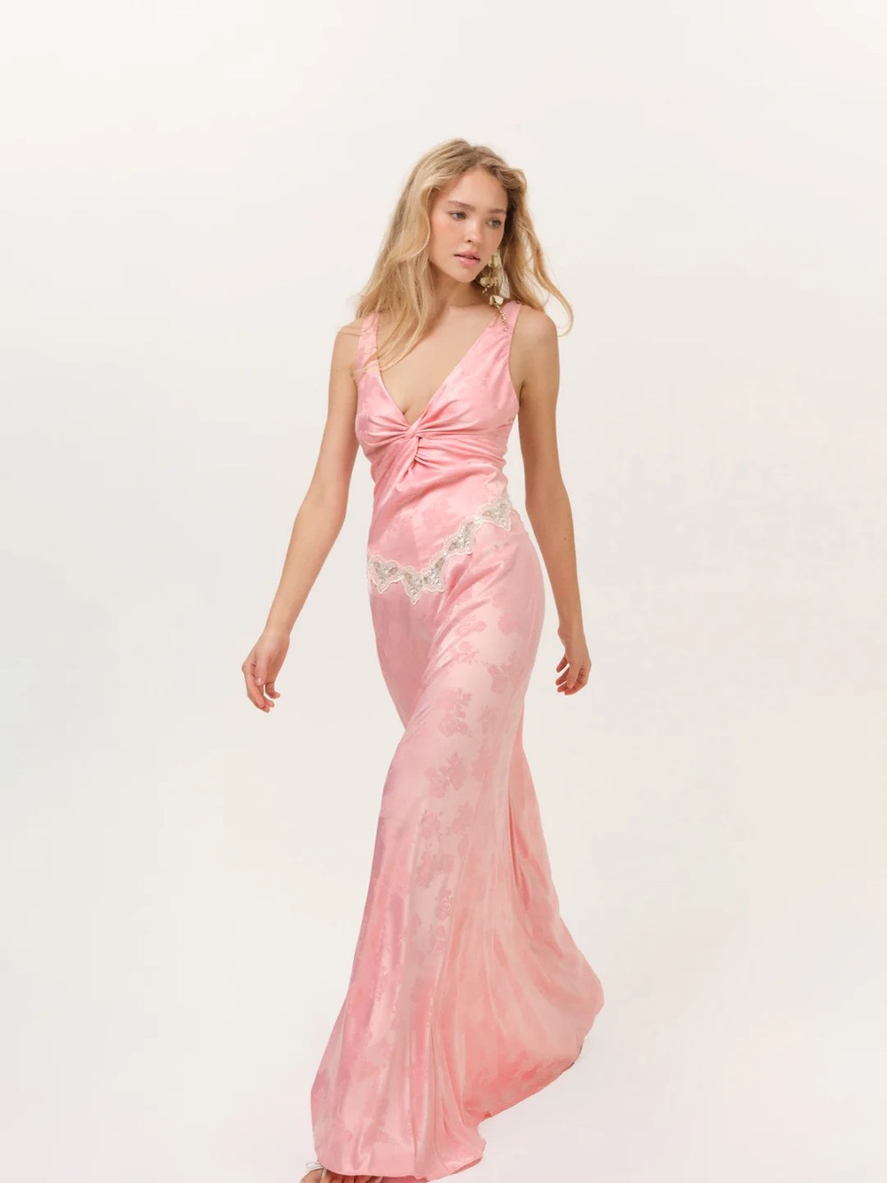 For Love and Lemons Bubblegum Maxi Dress
